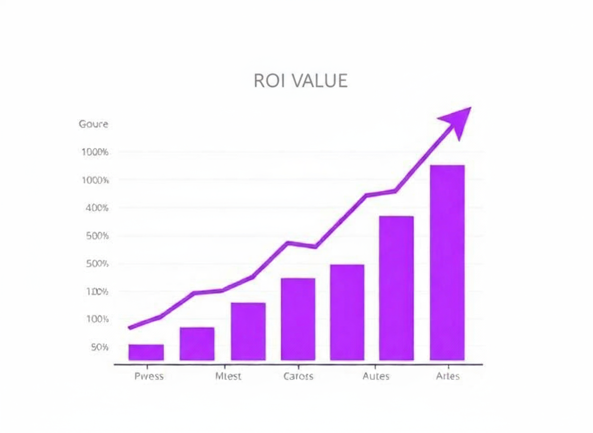 ROI value growth chart